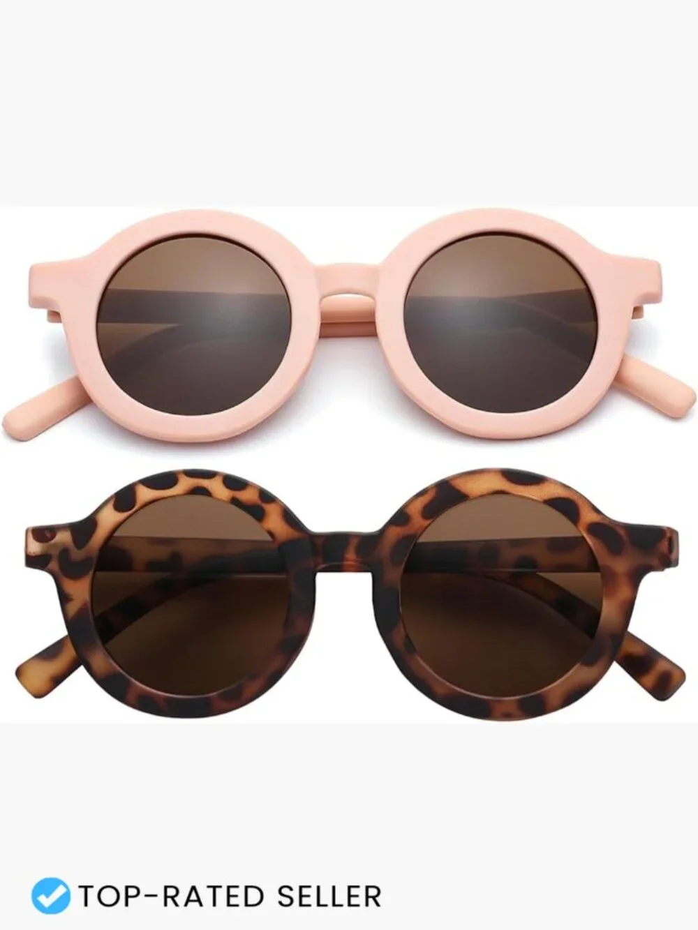 Kids Round UV400 Protection Sunglasses Retro Style Toddler Eyewear